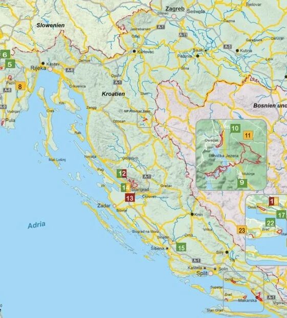 Alternative view of Kroatien - 23 Wanderungen