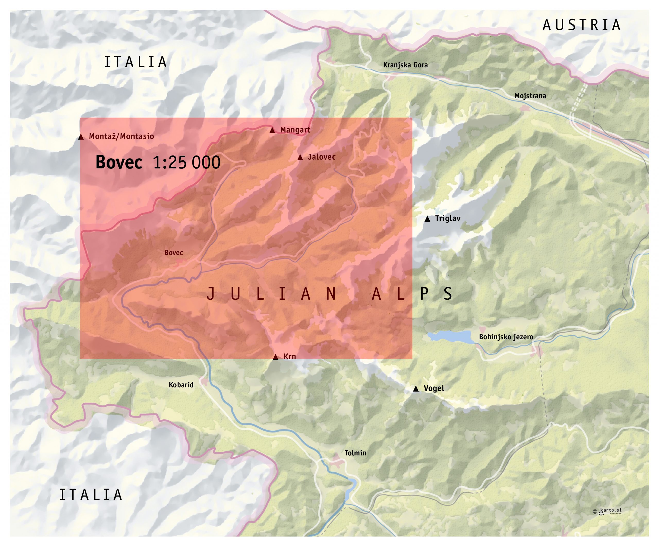 Bovec-Trenta 1:25'000 – Bild 2