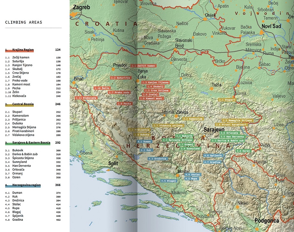 Rock Climbing Guide for BOSNIA and HERZEGOVINA Piz Buch & Berg