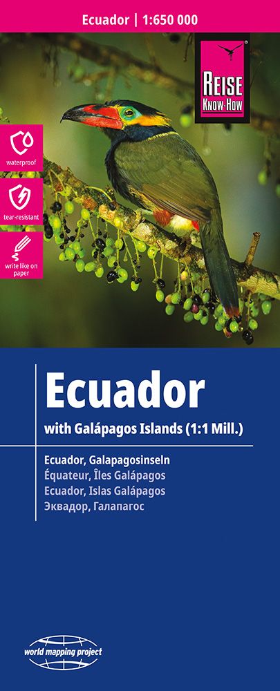 Ecuador 1: 650 000 mit Galapagos 1: 1 000 000