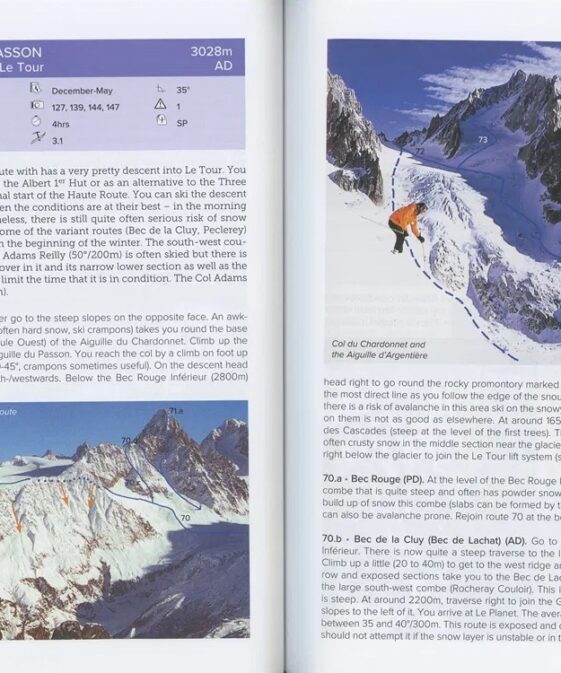 Alternative view of Mont Blanc and The Aiguilles Rouges - A Guide for Skiers