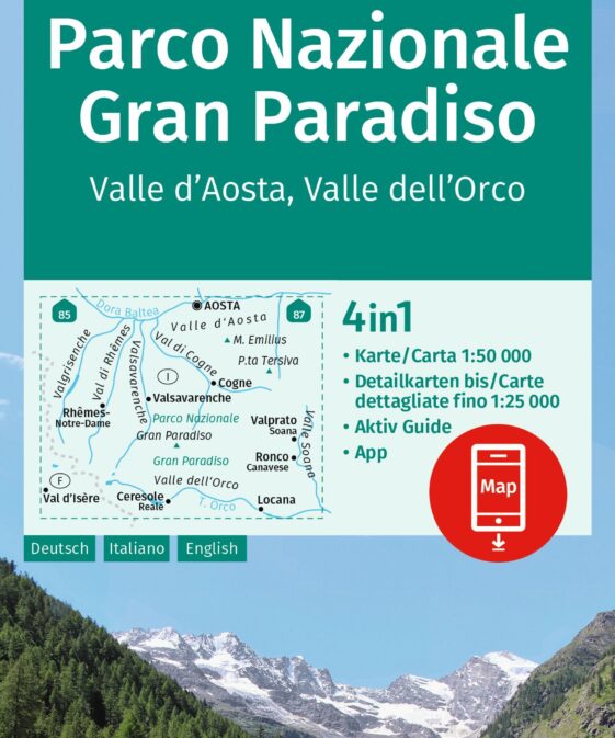 Parco Nazionale Gran Paradiso, Valle d'Aosta, Valle dell'Orco. 1:50'000
