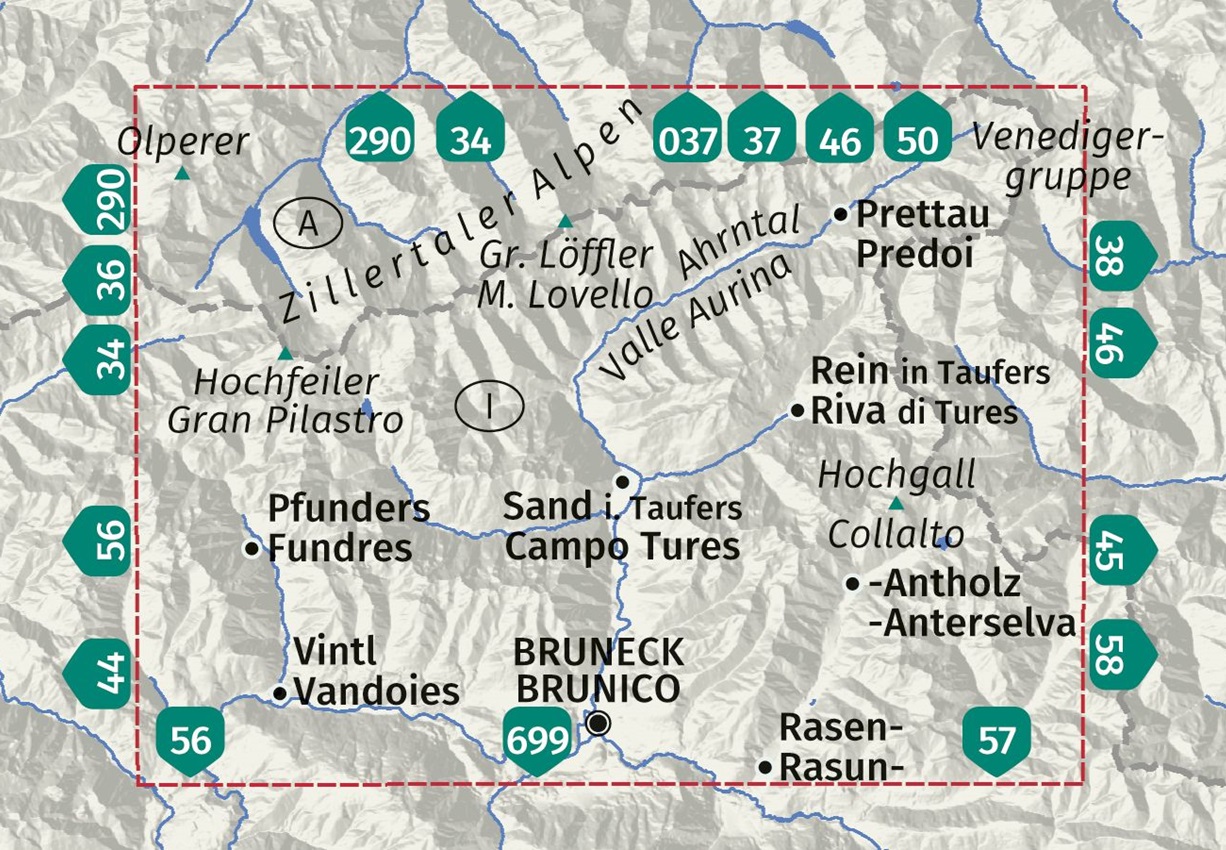 Tauferer Ahrntal / Valle di Tures e Aurina 1:50'000 WK 82 – Bild 2