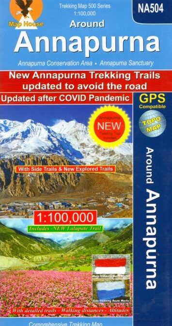 Around Annapurna 1:100`000 - sheet NA504