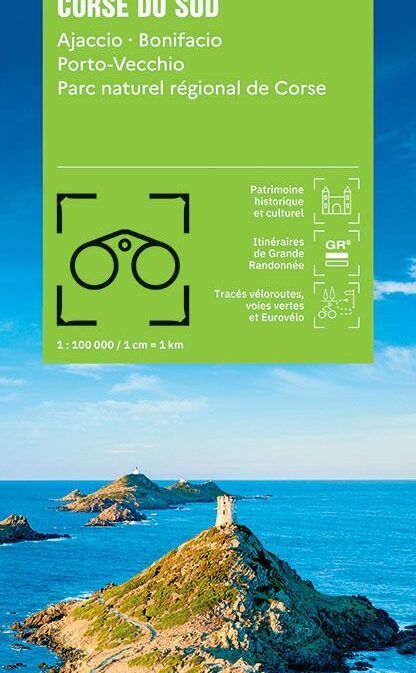 Corse du Sud 1: 100'000 - Ajaccio Bonifacio, Parc naturel régional de Corse