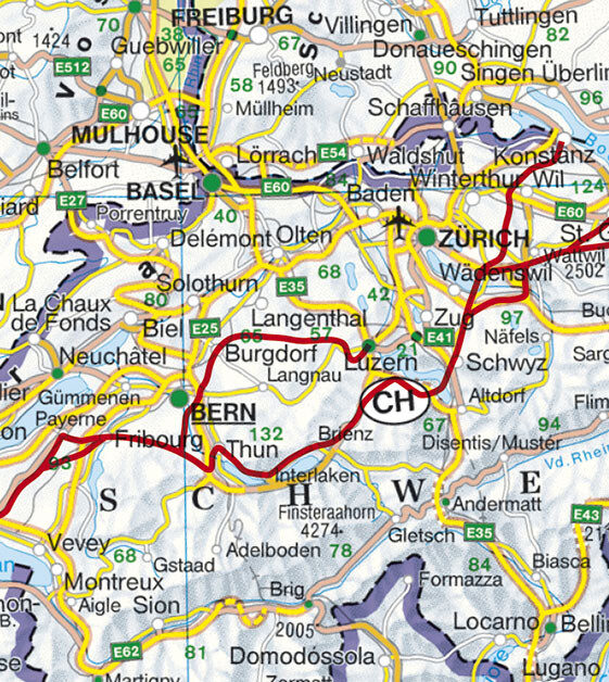 Alternative view of Jakobswege Schweiz