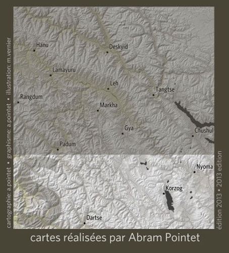 Alternative view of Ladakh - Zanskar Sud 1:150.000 Haut-Zanskar, Rupshu