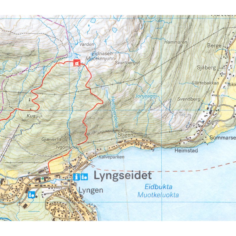 Lyngenhalvøya Nord Turkart 1:25'000 - Image 3
