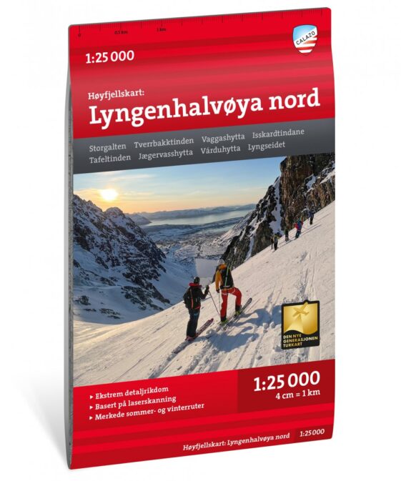 Lyngenhalvøya Nord Turkart 1:25'000