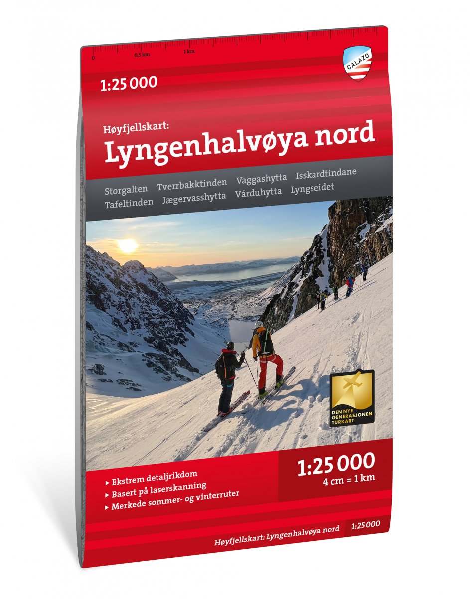 Lyngenhalvøya Nord Turkart 1:25'000