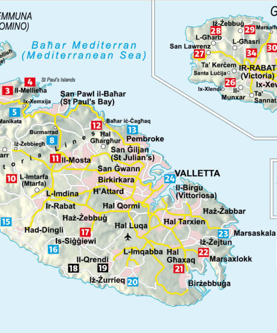 Alternative view of Malta - Gozo mit Comino