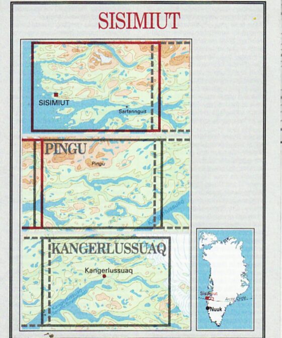 Sisimiut West Greenland 1:100'000
