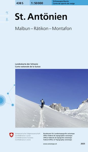 Schneesportkarten Schweiz mit Skirouten 1: 50'000