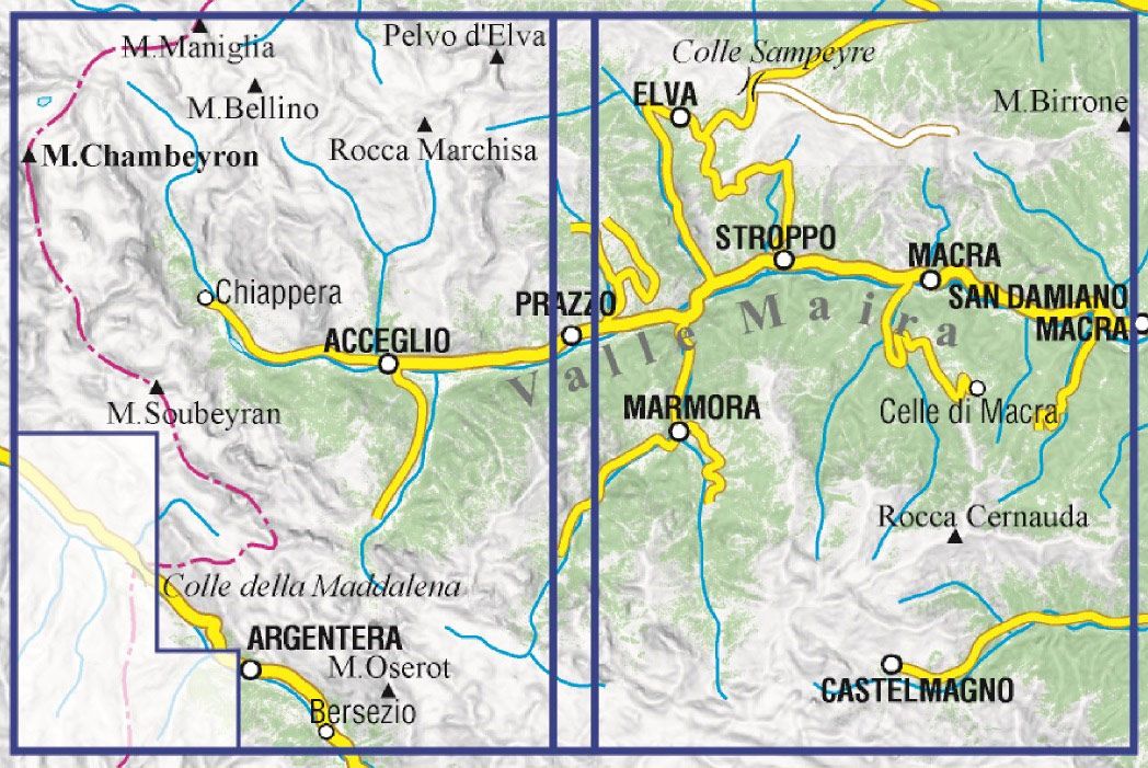 Valle Maira carta scialpinistica 1:25'000 - Image 3