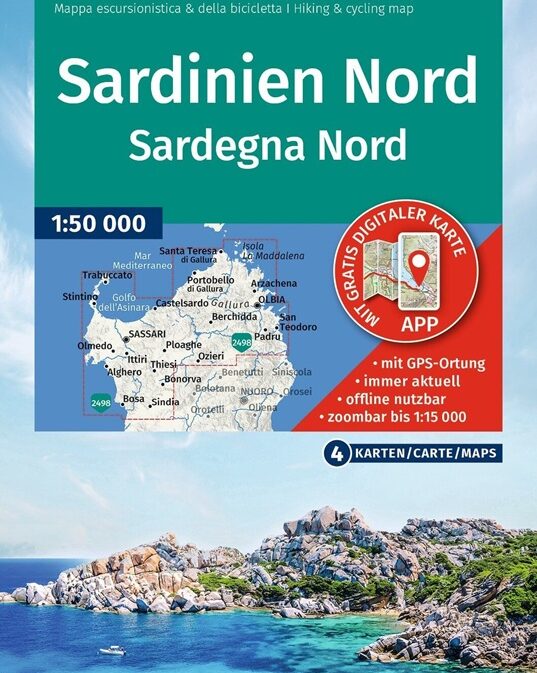 Sardinien Nord 1:50.000 - Kompass-Kartenset 2497