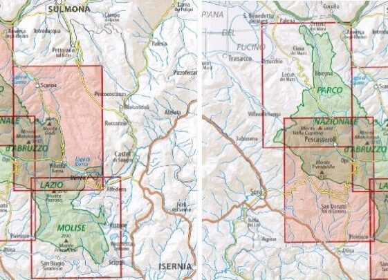 Alternative view of Parco Nazionale d'Abruzzo Lazio e Molise 1:25'000