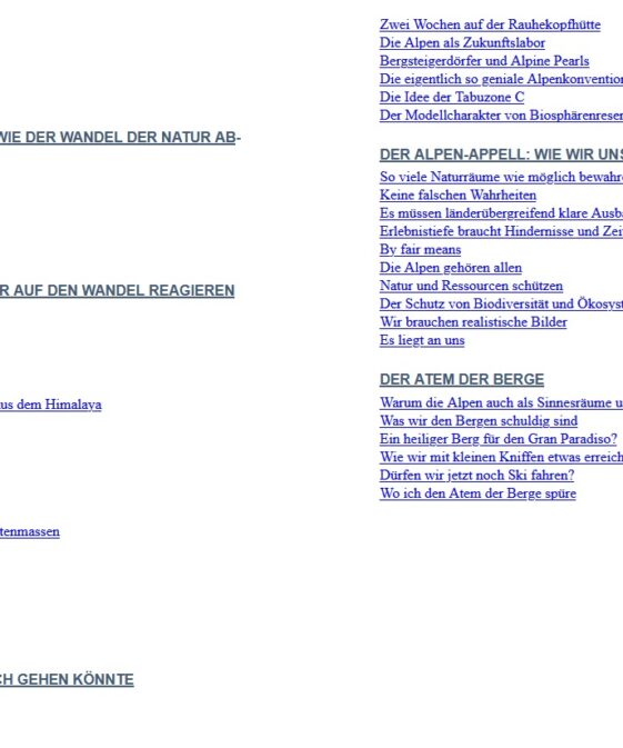 Alternative view of Der Alpen-Appell