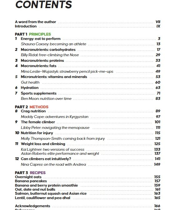 Alternative view of Eat to Climb - Nutrition for Climbers