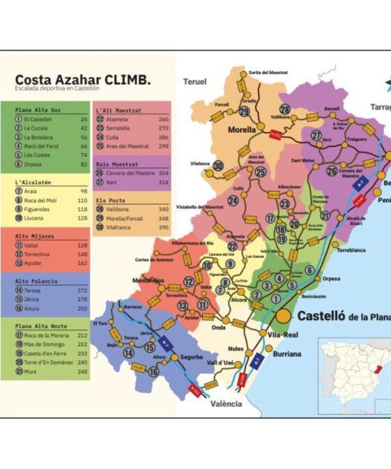 Alternative view of Costa Azahar Climb. - Sport climbing in Castellon