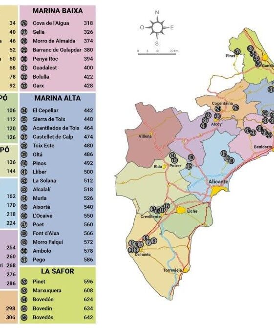 Alternative view of Costa Blanca Climbs