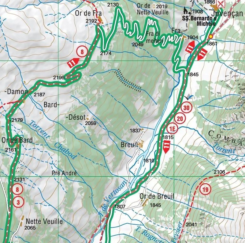 Conca di Aosta MTB-Map - guida + carta 1:25.000 – Bild 2