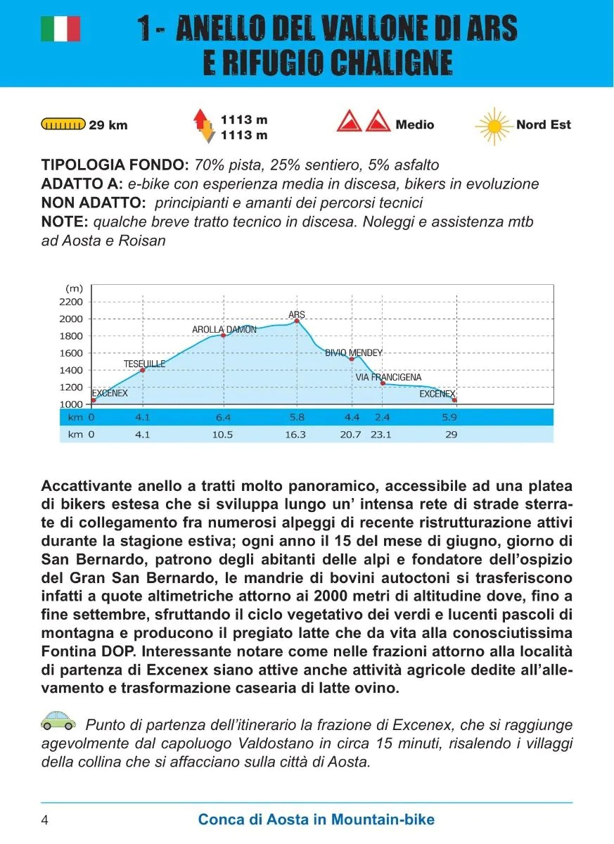 Conca di Aosta MTB-Map - guida + carta 1:25.000 – Bild 3