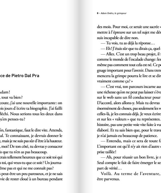 Alternative view of Adam Ondra, Le grimpeur