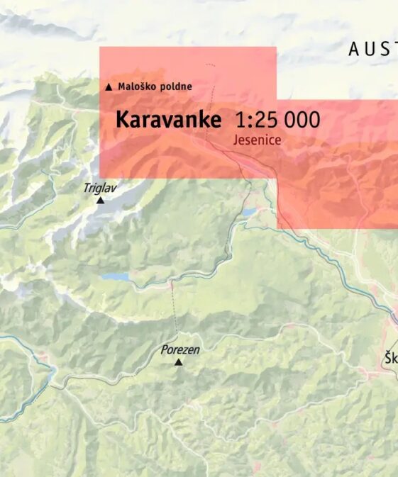 Alternative view of Karavanke 1:25'000