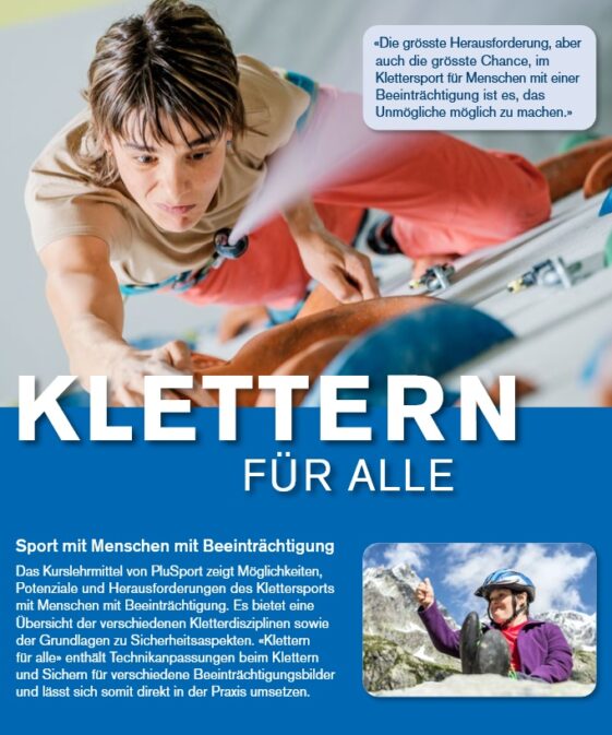Alternative view of Klettern für alle - Sport mit Menschen mit Beeinträchtigung