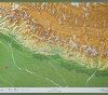 3D Reliefkarte Nepal 1:1'150'000 (mit grünem Holzrahmen)